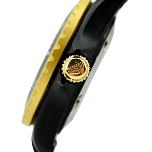 Vintage Heuer (Pre-Tag) 28mm Ladies 1000 Series Black/ Gold Watch Ref 980.038/28 - Picture 4 of 10